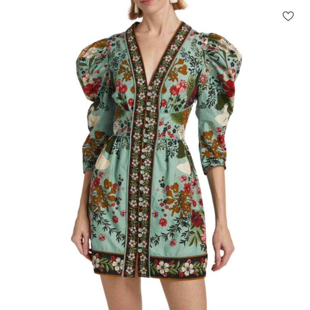 FARM RIO Beauty Bouquet Mini Dress, NWT 🇧🇷